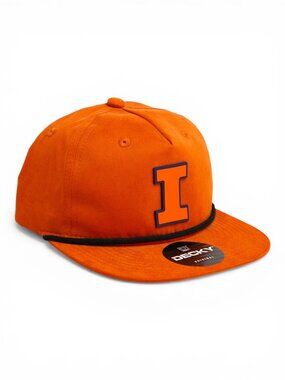 Illinois Fighting Illini Orange 3D Classic Rope Hat- Dark Orange/ Black